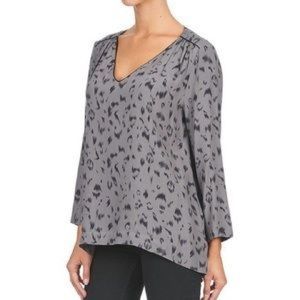 See U Soon Blouse With V Neck In Leopard Print